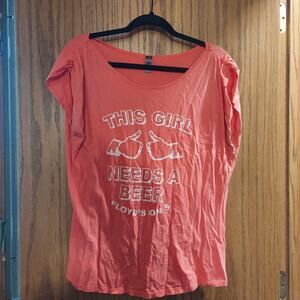 This girl needs a beer Floyds on 5th XL coral